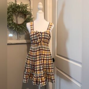 Roxy Multicolor Plaid Dress